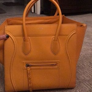 Like New Celine Phantom Mustard yellow